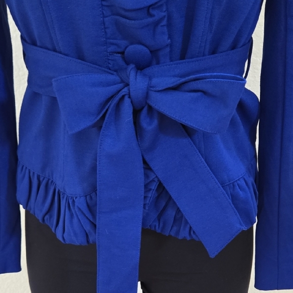 INC Ruffled Fitted Jacket Size Small - Picture 4 of 5